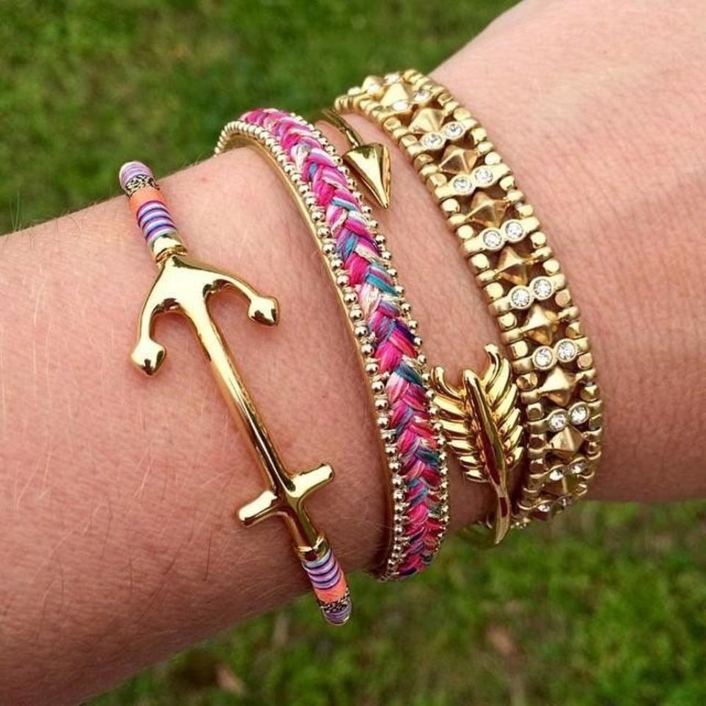 Pink Woven Open Cuff - Picture 3 of 5